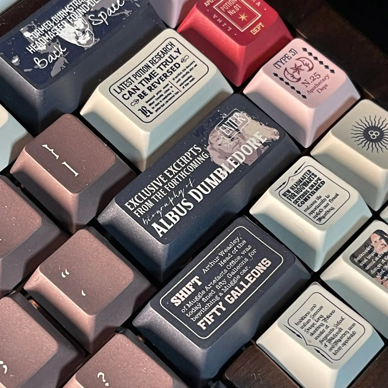 Harry Potter Revelation Daily Keycap Set, Cherry Profile, Dye Sub PBT Key Cap