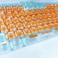 RK Orange Transparent Keycap Set, CBSA Profile, Transparent PC