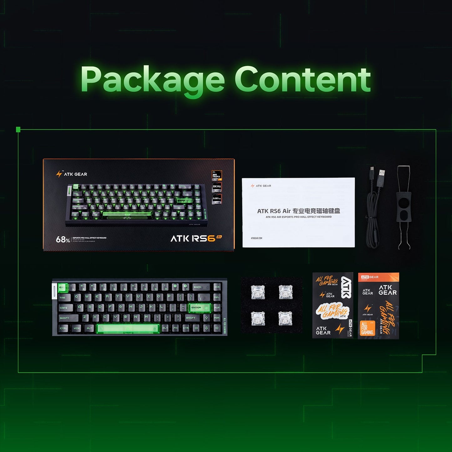 ATK RS6 Air HE Magnetic Gaming Keyboard