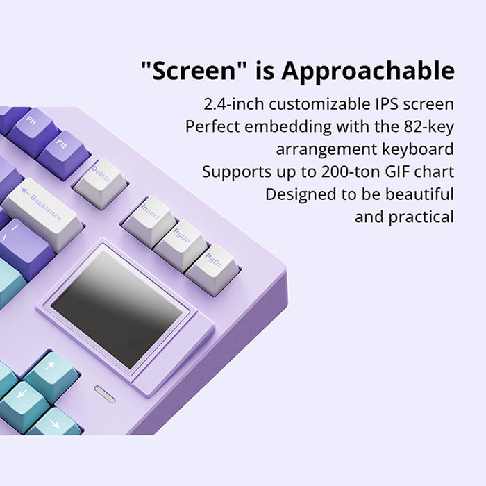 SP STAR D82 Pro+ Mechanical Keyboard with LCD Screen