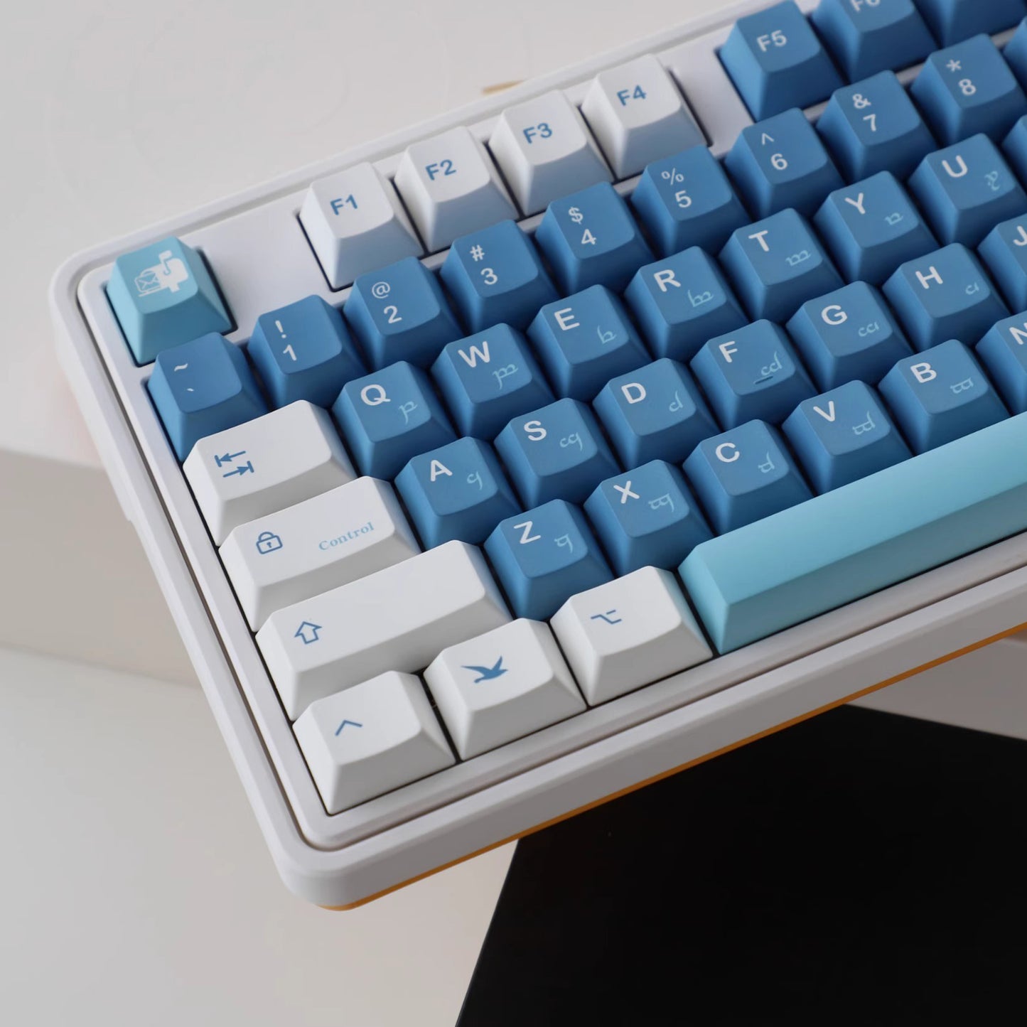 Sea Mist Love Letter Keycap Set, Cherry Profile, Dye Sub PBT