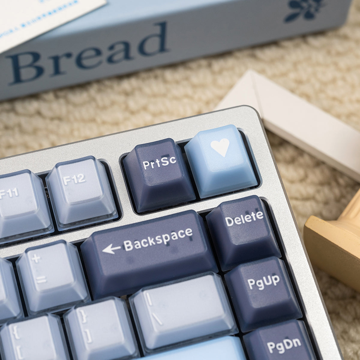 Semi-transparent Keycap Set, Cherry Profile, Double Shot PBT + Transparent PC Keycap