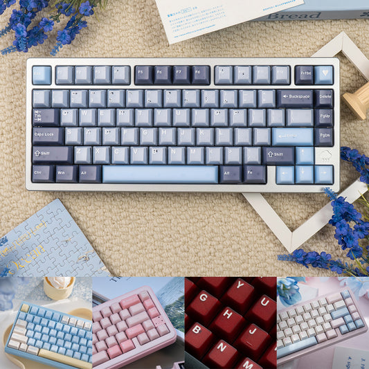 Semi-transparent Keycap Set, Cherry Profile, Double Shot PBT + Transparent PC Keycap