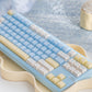 Semi-transparent Keycap Set, Cherry Profile, Double Shot PBT + Transparent PC Keycap