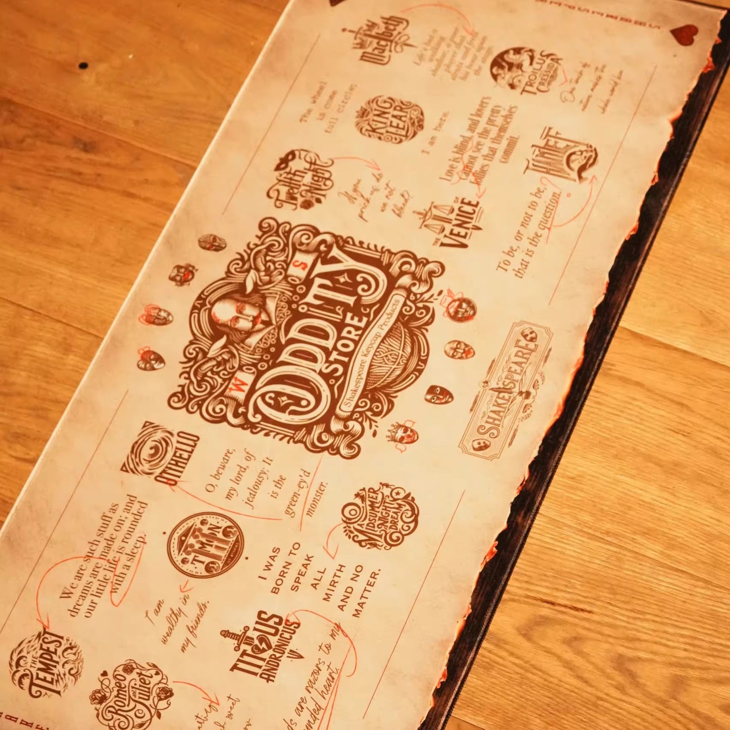 Shakespeare Keycap Set, Cherry Profile, Dye Sub PBT Key Cap