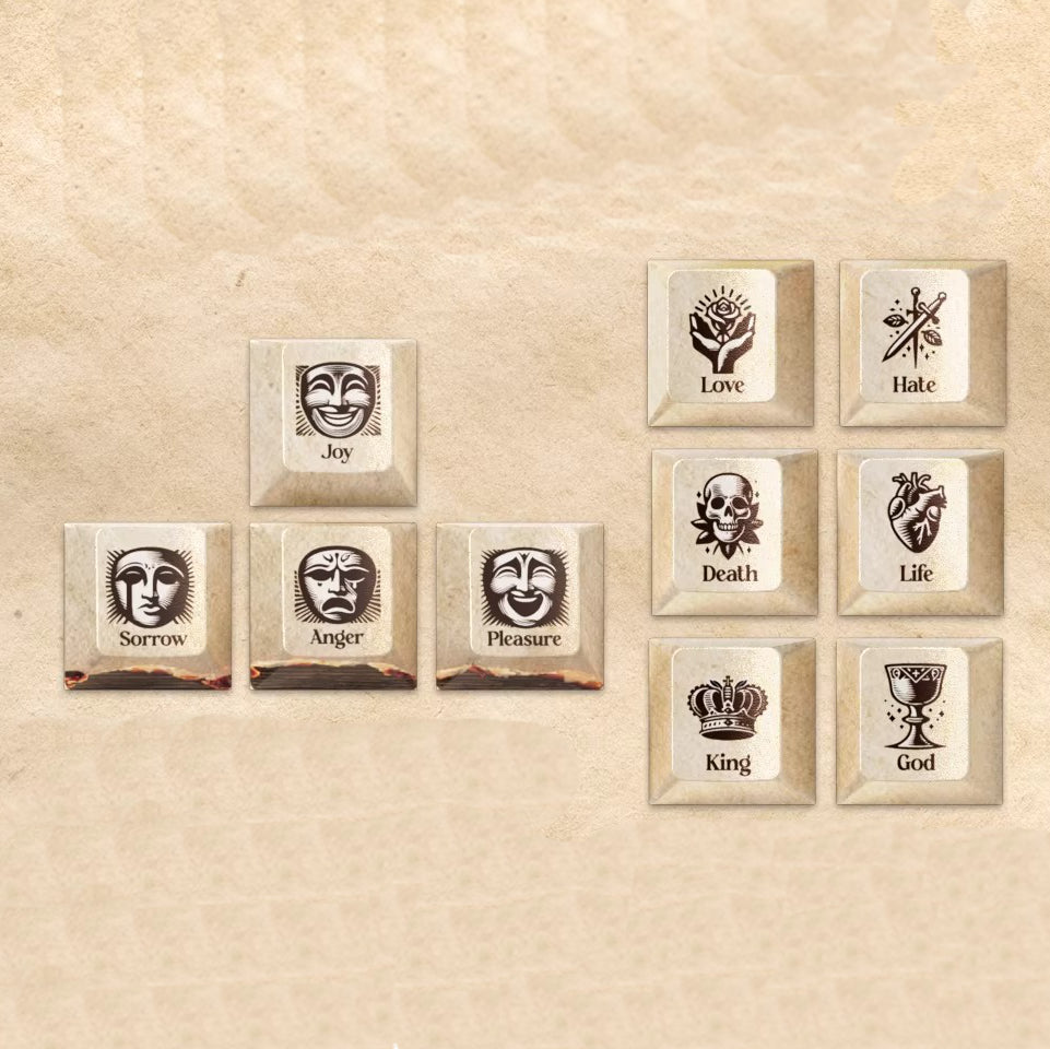 Shakespeare Keycap Set, Cherry Profile, Dye Sub PBT Key Cap