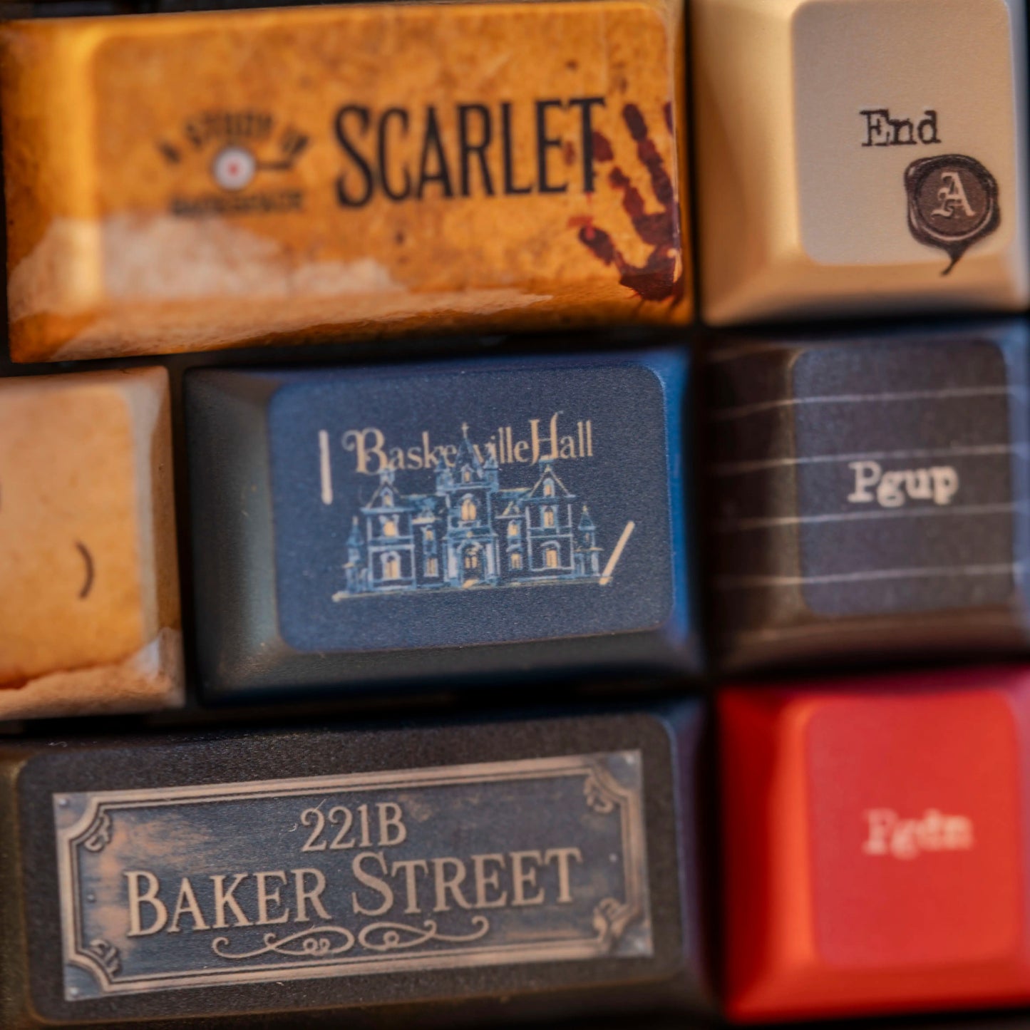 Sherlock 221B Keycap Set, Cherry Profile, Dye Sub PBT Key Cap