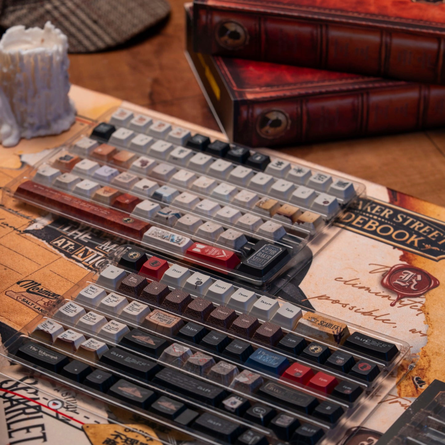 Sherlock 221B Keycap Set, Cherry Profile, Dye Sub PBT Key Cap