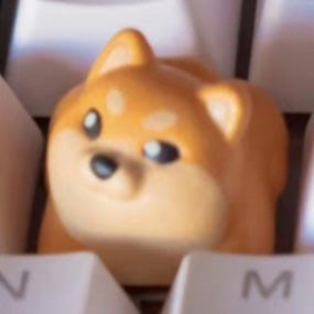 Cute Shiba Dog Artisan Keycap