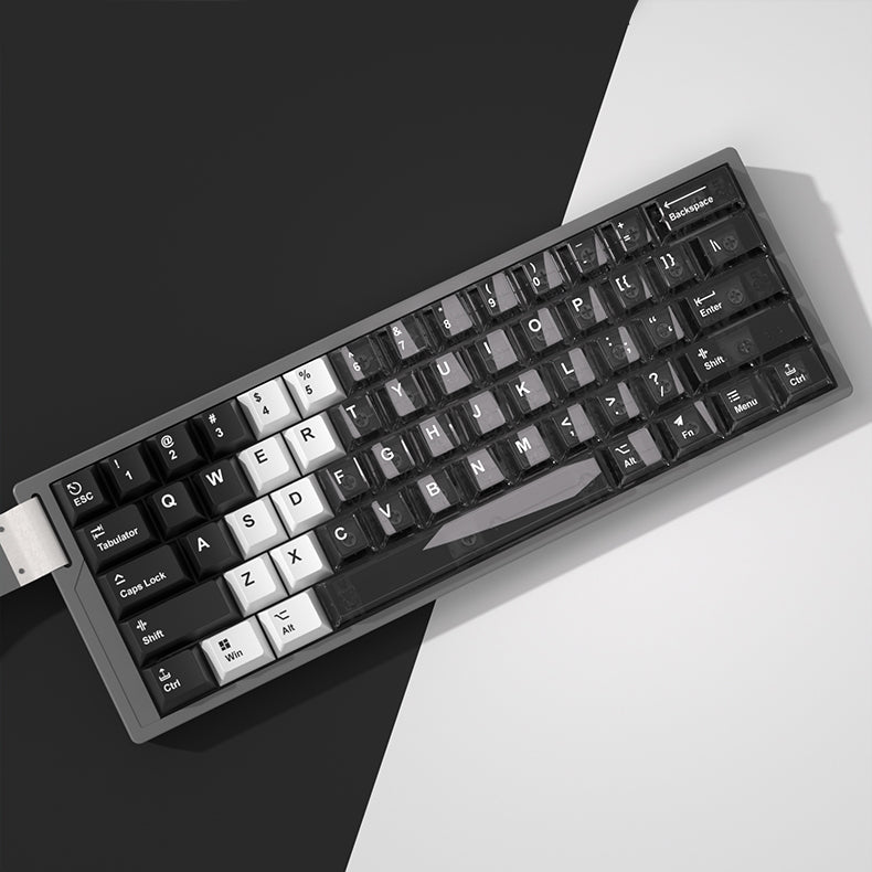 Snow Mountain Keycap Set, Cherry Profile, Dye Sub PBT + Transparent PC