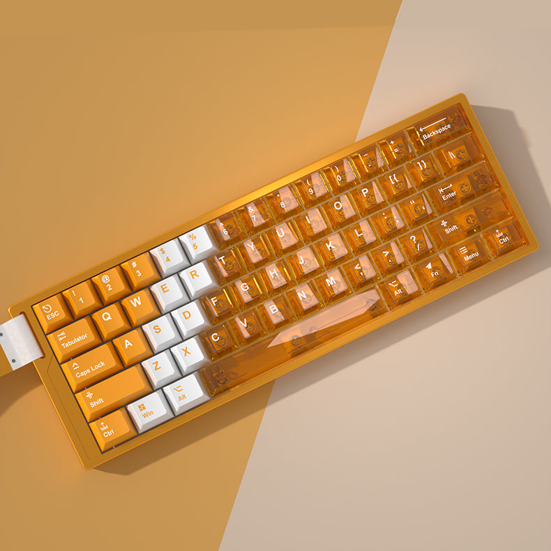 Snow Mountain Keycap Set, Cherry Profile, Dye Sub PBT + Transparent PC