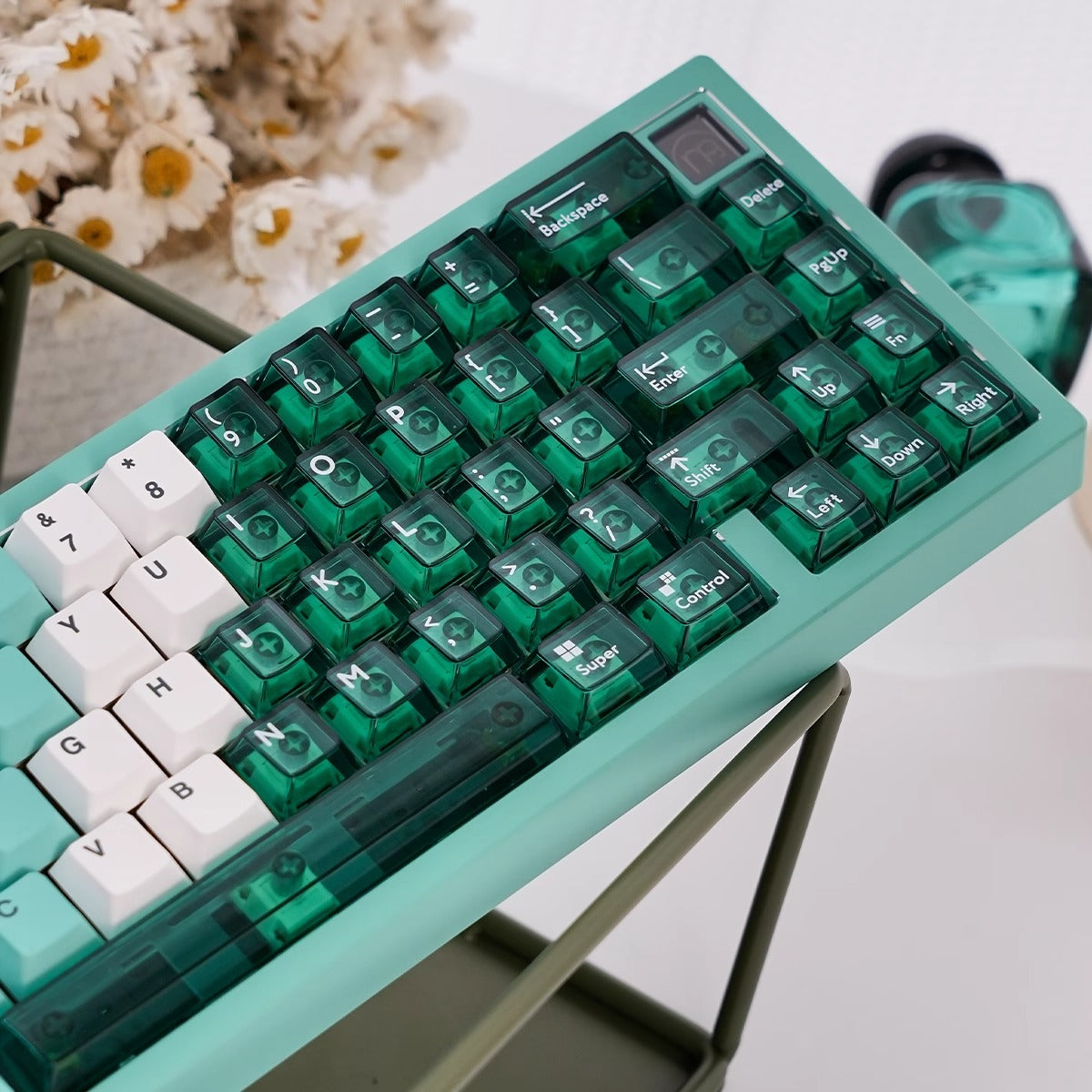 Snow Mountain Keycap Set, Cherry Profile, Dye Sub PBT + Transparent PC