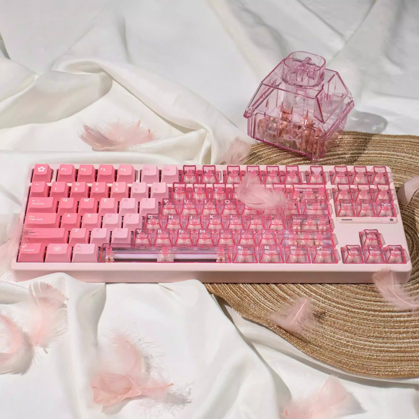 Snow Mountain Keycap Set, Cherry Profile, Dye Sub PBT + Transparent PC