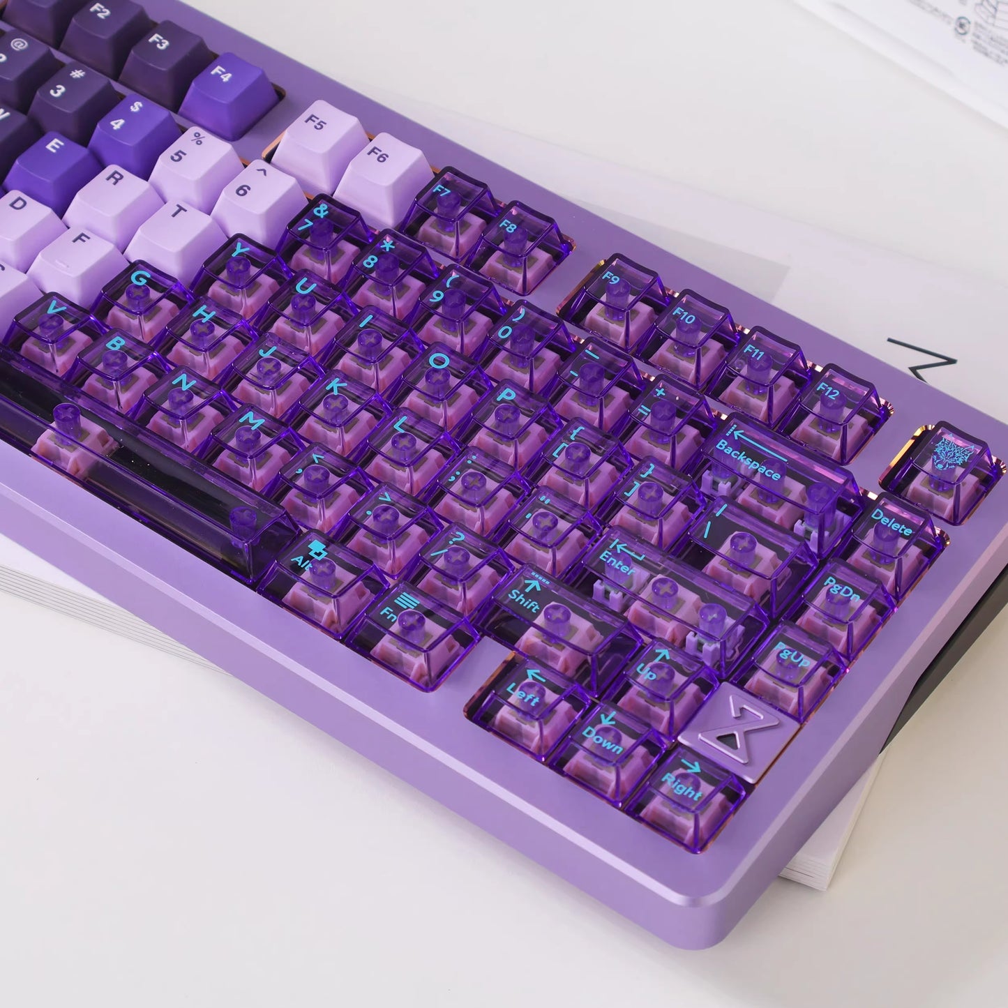 Snow Mountain Keycap Set, Cherry Profile, Dye Sub PBT + Transparent PC