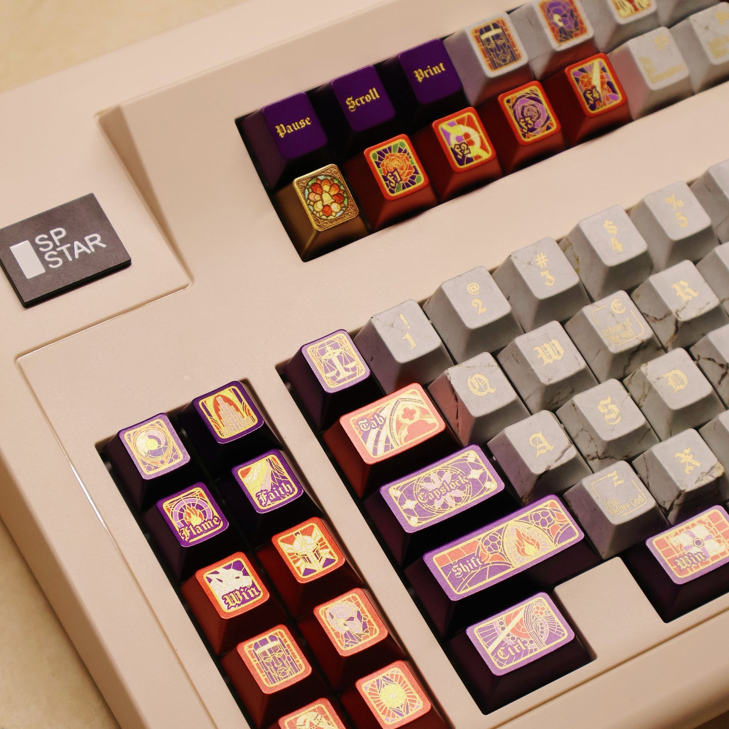 SP STAR MM108 Retro Mechanical Keyboard with Screen