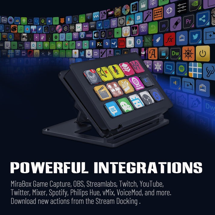 15 Customizable Key Stream Deck Keypad
