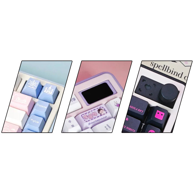 Teddy75 Mechanical Keyboard with Screen & Knob Modules