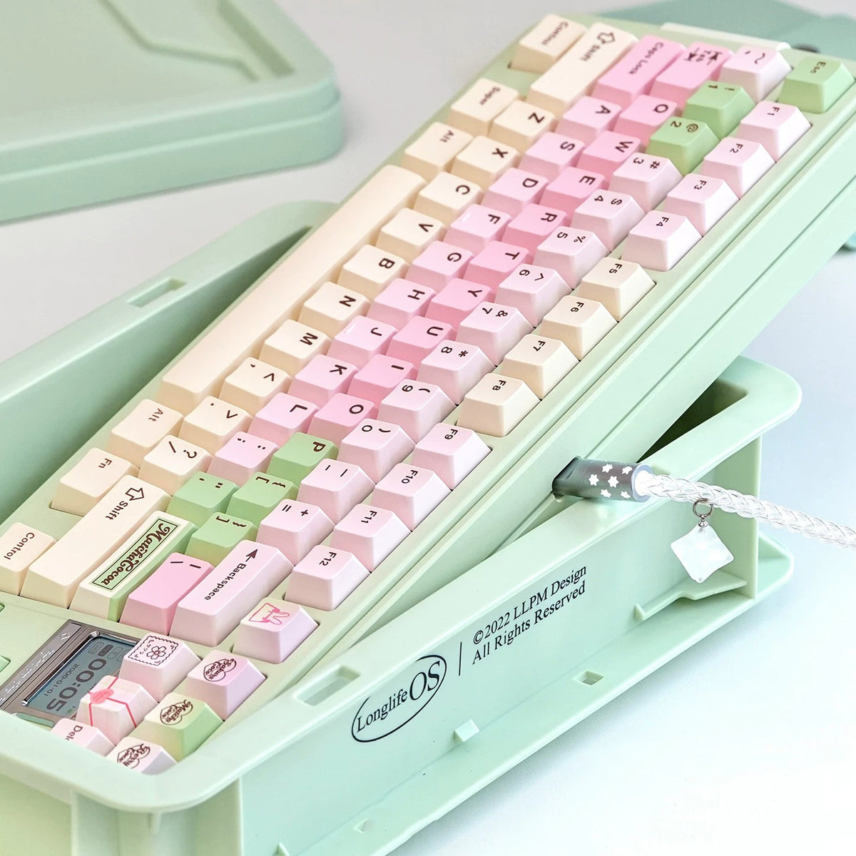 Sakura Cocoa Keycap Set, Cherry Profile, Dye Sub PBT Key Cap Set