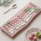 Sakura Cocoa Keycap Set, Cherry Profile, Dye Sub PBT Key Cap Set