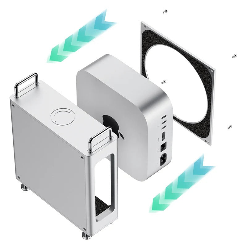 CNC Aluminum Case for 2024 Mac Mini M4 (Mac Pro Style)