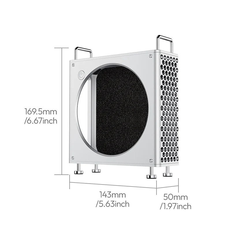 CNC Aluminum Case for 2024 Mac Mini M4 (Mac Pro Style)