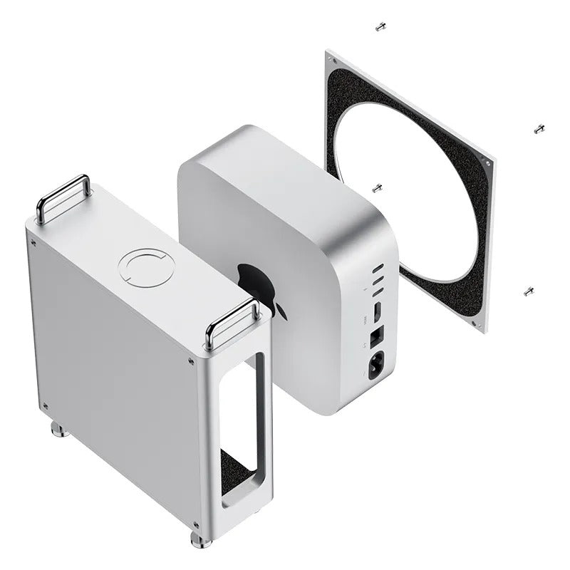 CNC Aluminum Case for 2024 Mac Mini M4 (Mac Pro Style)