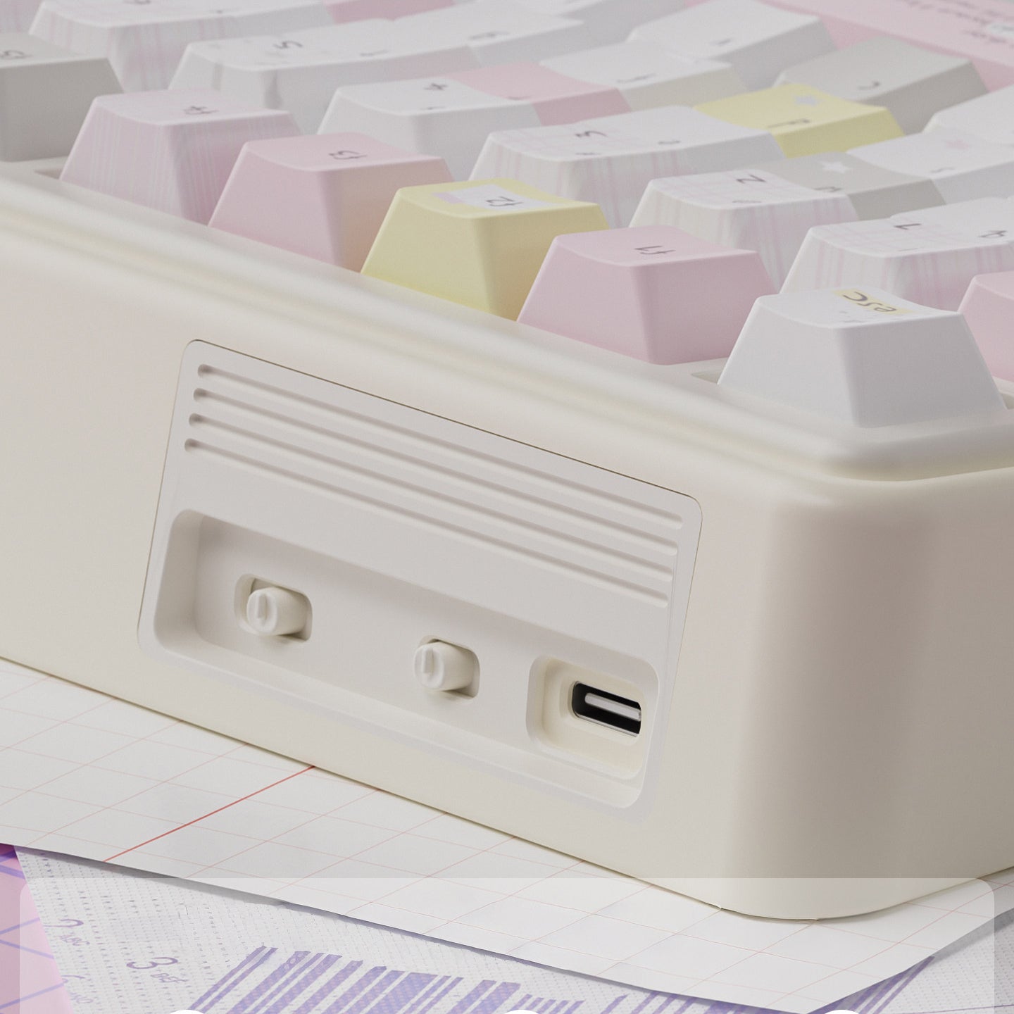 URE UR82 Cute Mechanical Keyboard Barebone