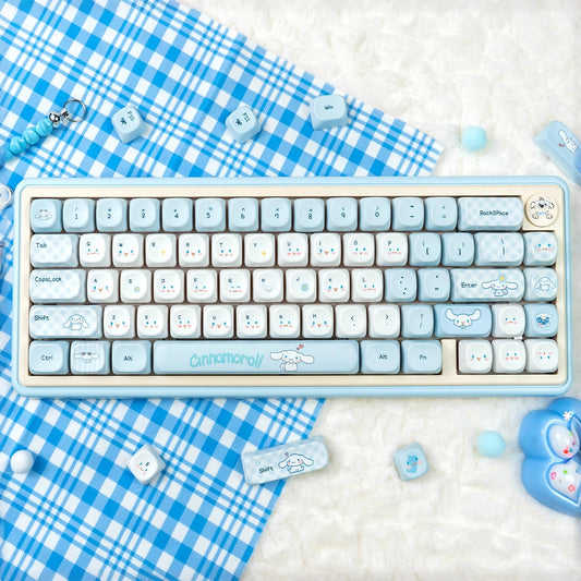 URE Cinnamoroll Cute Keycap Set, Cherry Profile, Dye Sub PBT