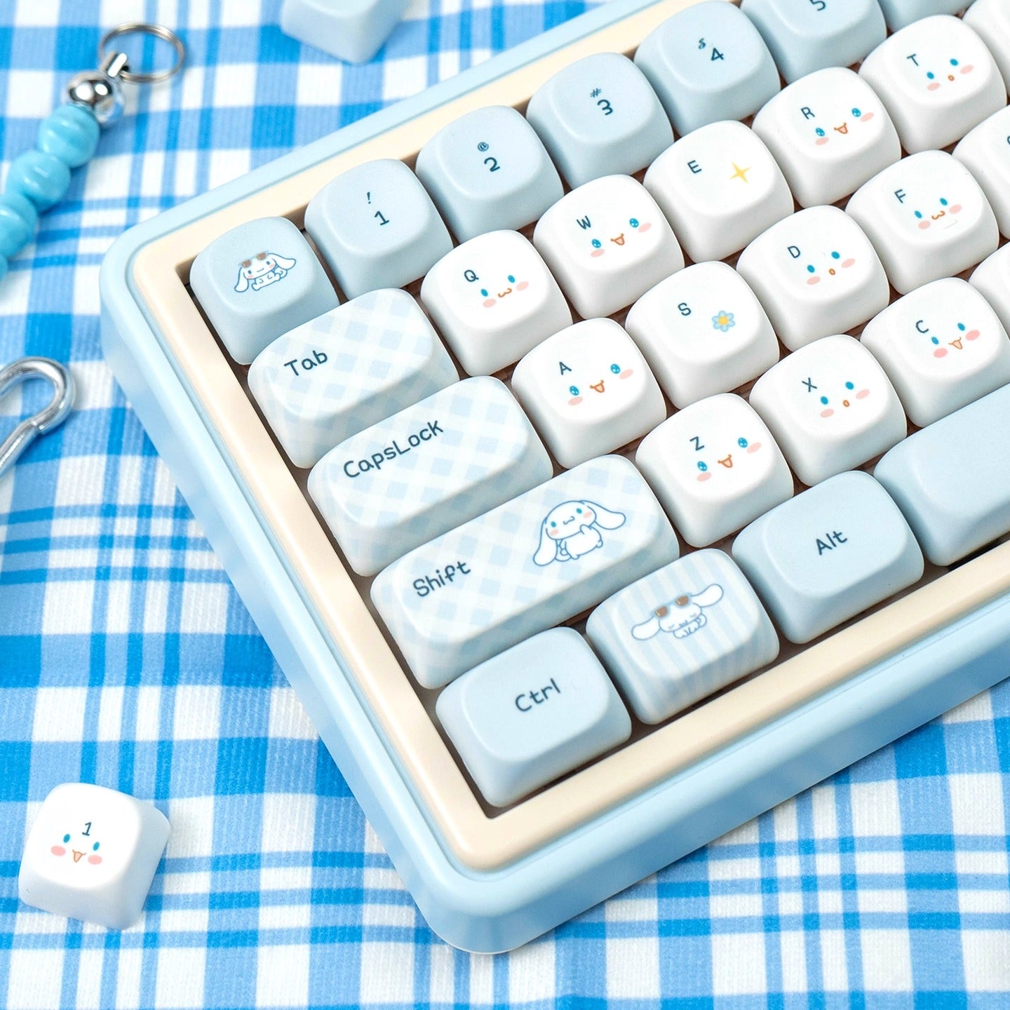URE Cinnamoroll Cute Keycap Set, Cherry Profile, Dye Sub PBT