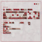 URE Kitty Red Cute Keycap Set, Cherry Profile, Dye Sub PBT