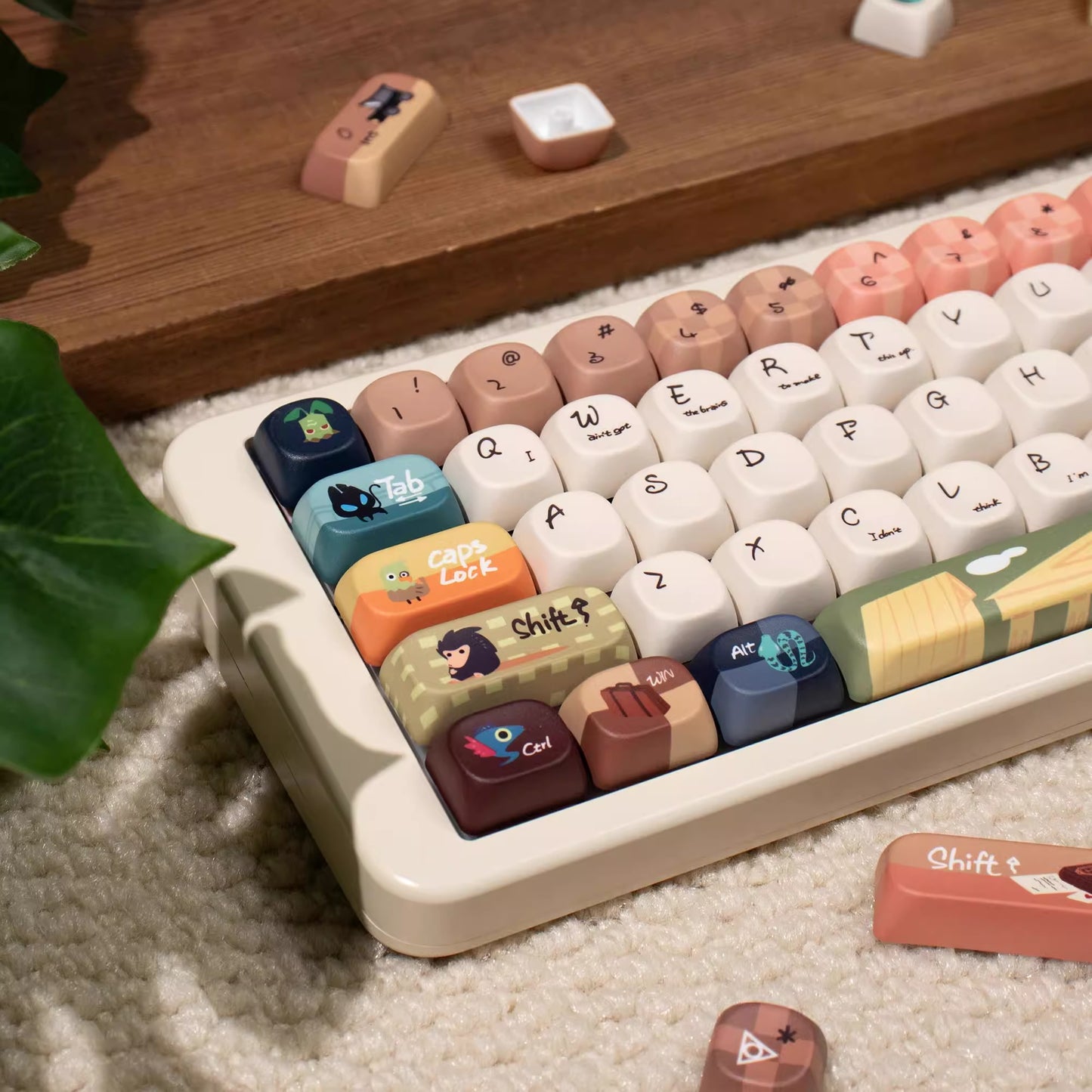 URE Magic World Cute Keycap Set, Cherry Profile, Dye Sub PBT