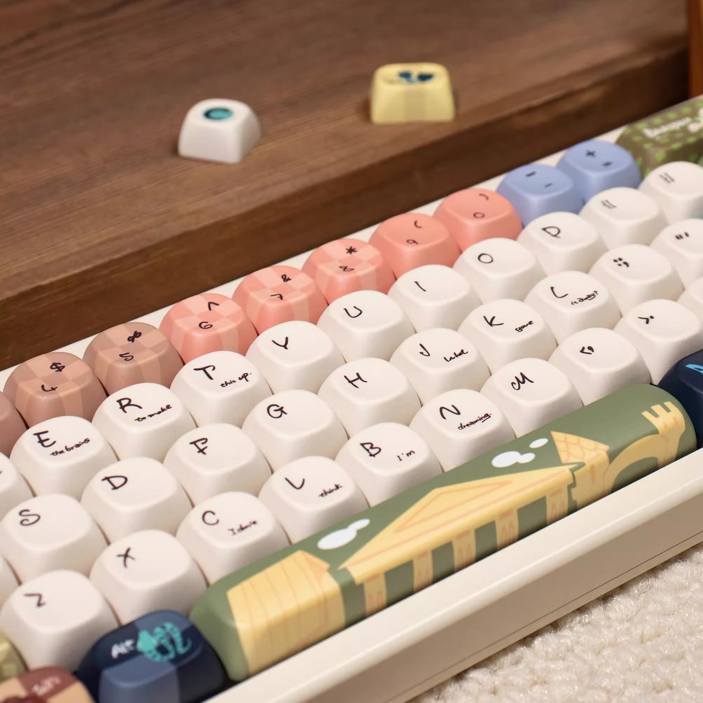 URE Magic World Cute Keycap Set, Cherry Profile, Dye Sub PBT