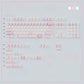URE My Meloday Pink Cute Keycap Set, Cherry Profile, Dye Sub PBT