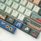 URE Seaside Town Cute Keycap Set, Cherry Profile, Dye Sub PBT