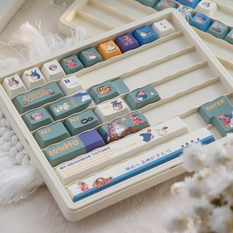 URE Totoro Cute Keycap Set, Cherry Profile, Dye Sub PBT