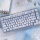 URE Winter Letter Cute Crystal Jelly Keycap Set, Cherry Profile, Dye Sub PBT + PC