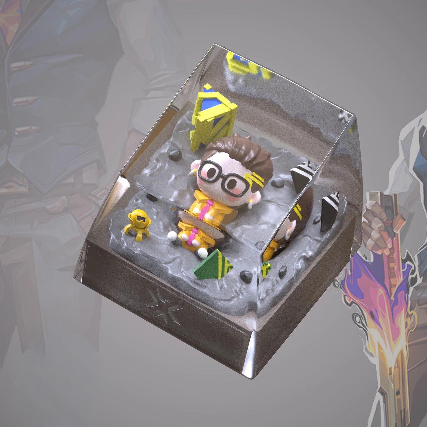 Valorant Agents & Pets Artisan Resin 3D Keycap