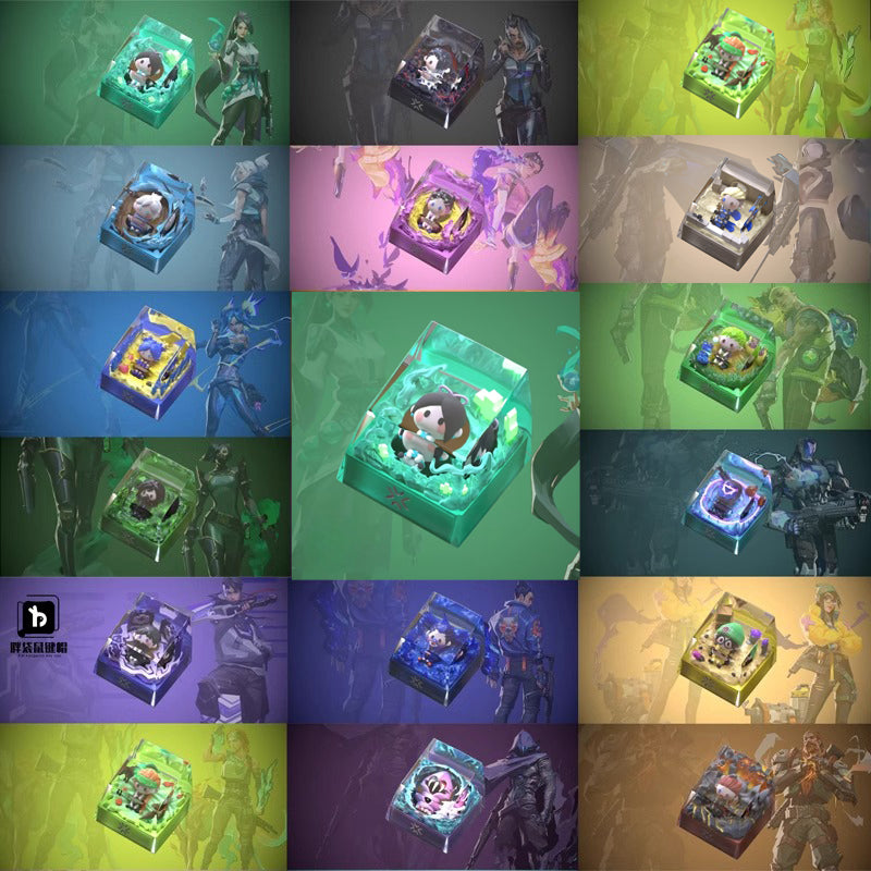 Valorant Agents & Pets Artisan Resin 3D Keycap