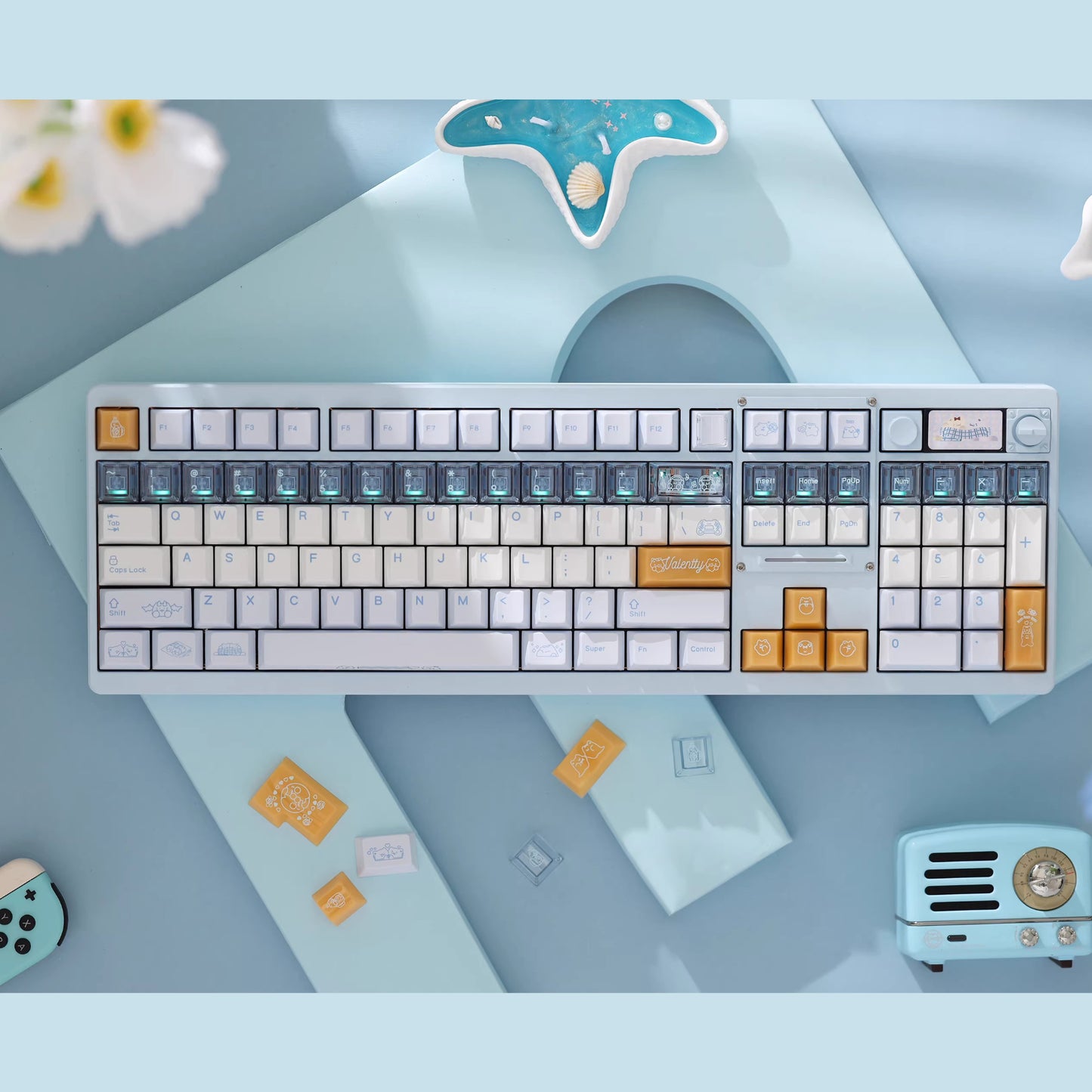 Valentty Keycap Set, Cherry Profile, Dye Sub PBT