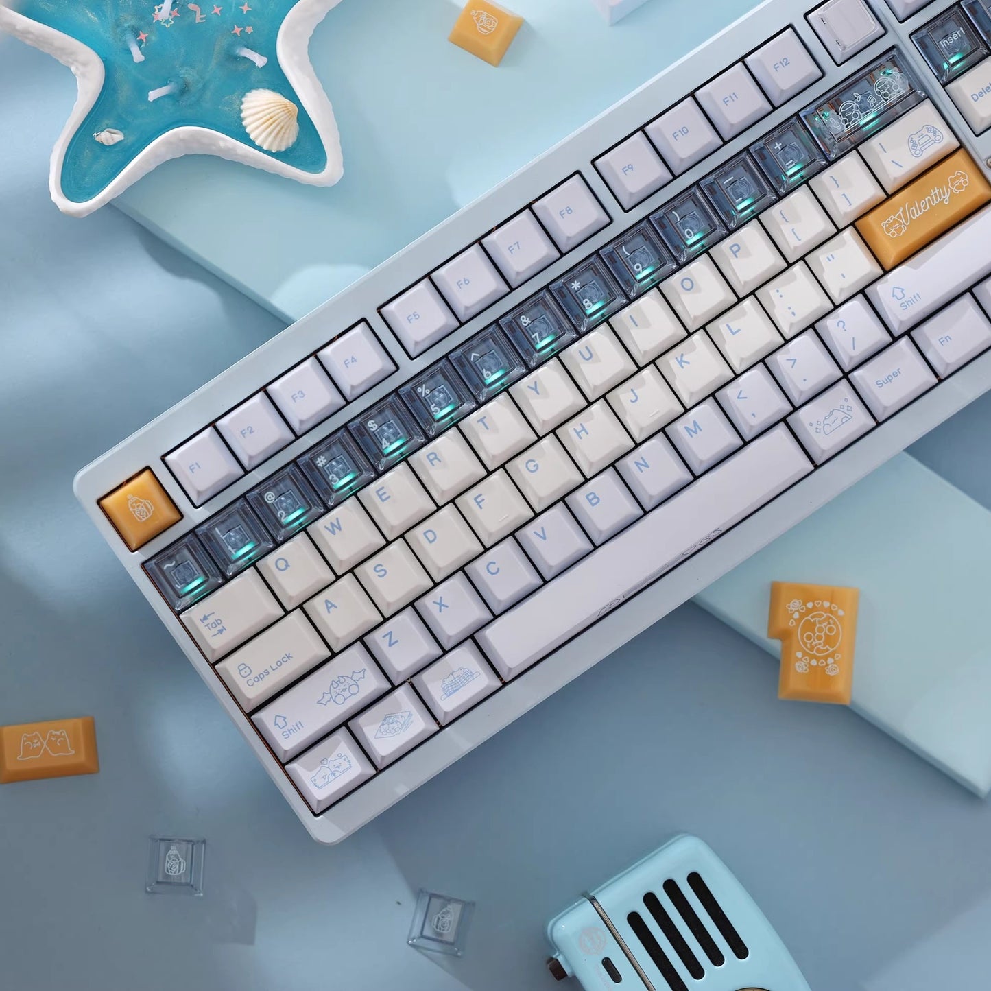 Valentty Keycap Set, Cherry Profile, Dye Sub PBT