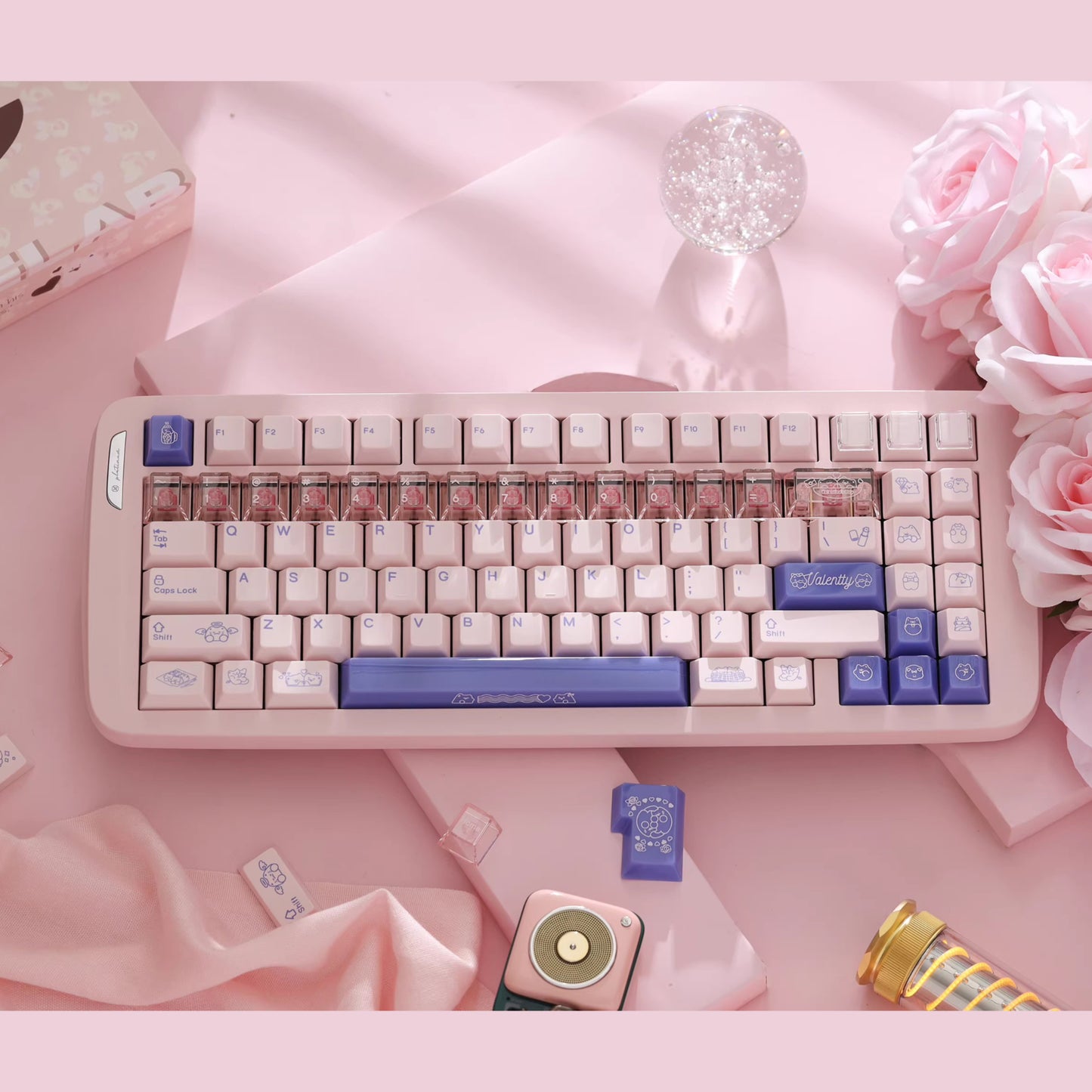 Valentty Keycap Set, Cherry Profile, Dye Sub PBT