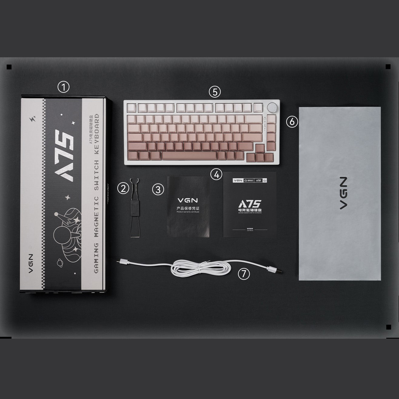 VGN A75 Magnetic HE Gaming Keyboard
