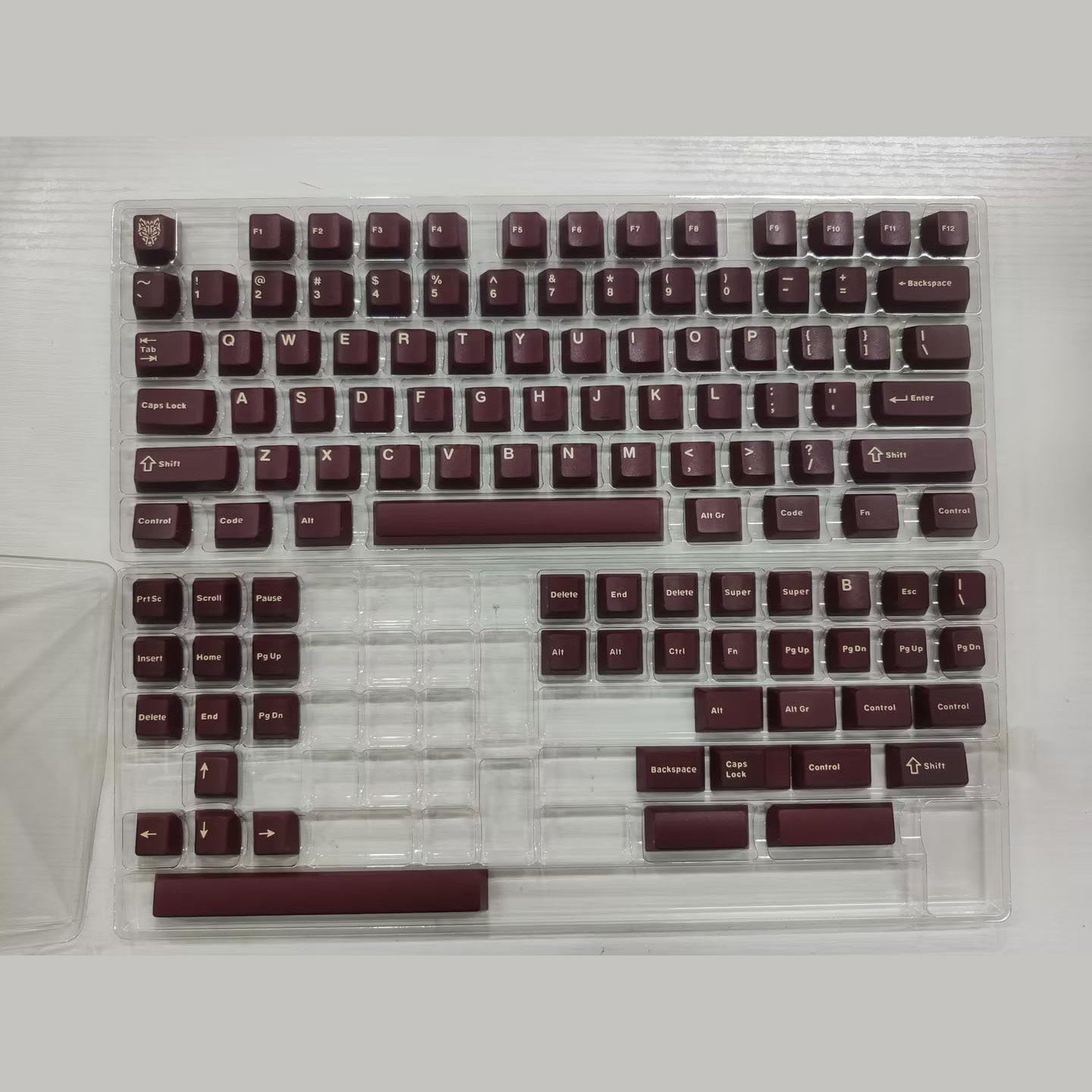 Semi-transparent Keycap Set, Cherry Profile, Double Shot ABS Keycap