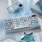 URE Winter Letter Cute Keycap Set, Cherry Profile, Dye Sub PBT + PC