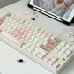 White Peach Mojito Cute Keycap Set, Cherry Profile, Dye Sub PBT + PC
