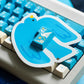WUkds Blue Bird Keycap Set, Cherry Profile, Dye Sub PBT Key Cap