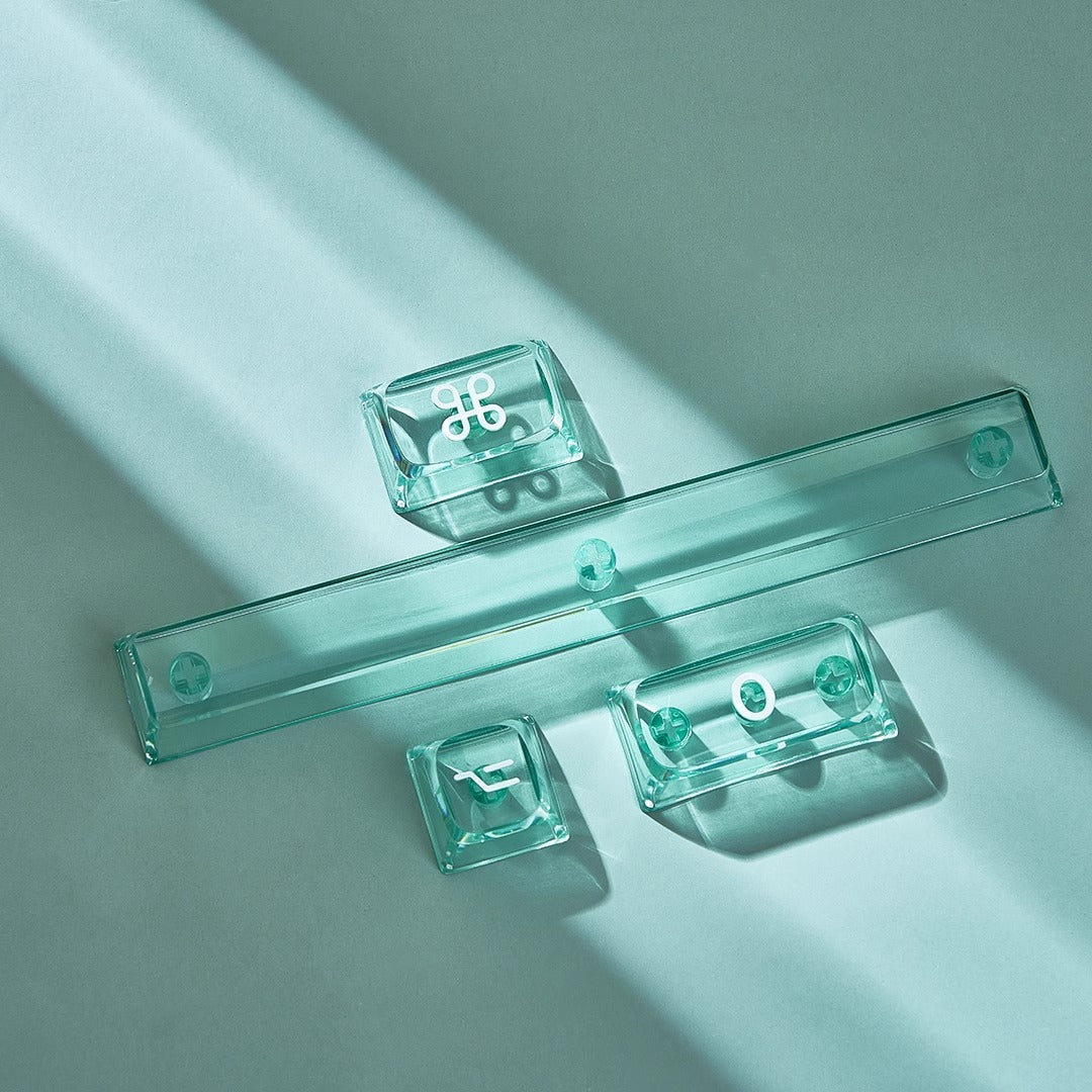 Wuque Studio Amber Transparent Keycap Set, OSA profile