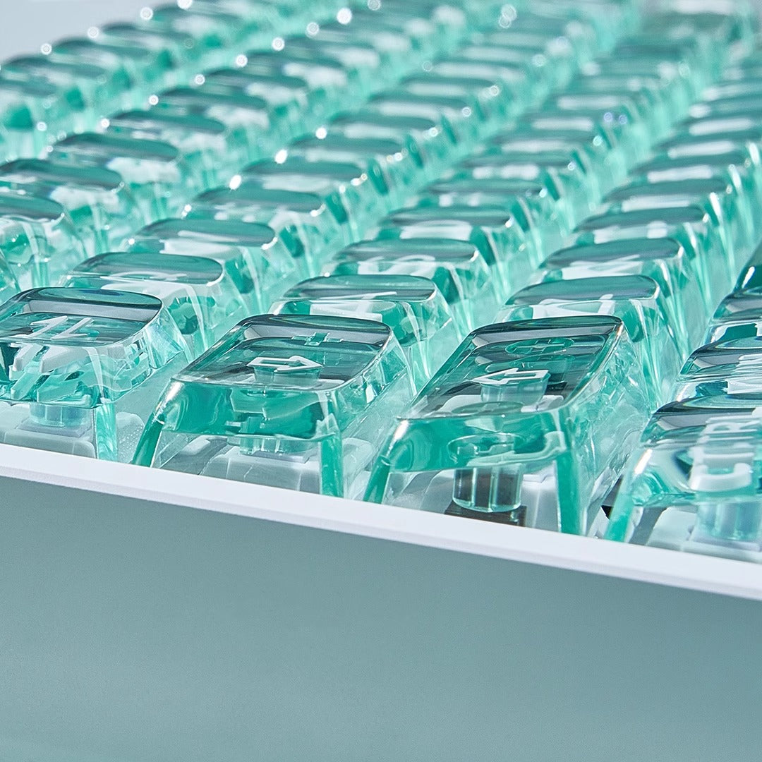 Wuque Studio Amber Transparent Keycap Set, OSA profile