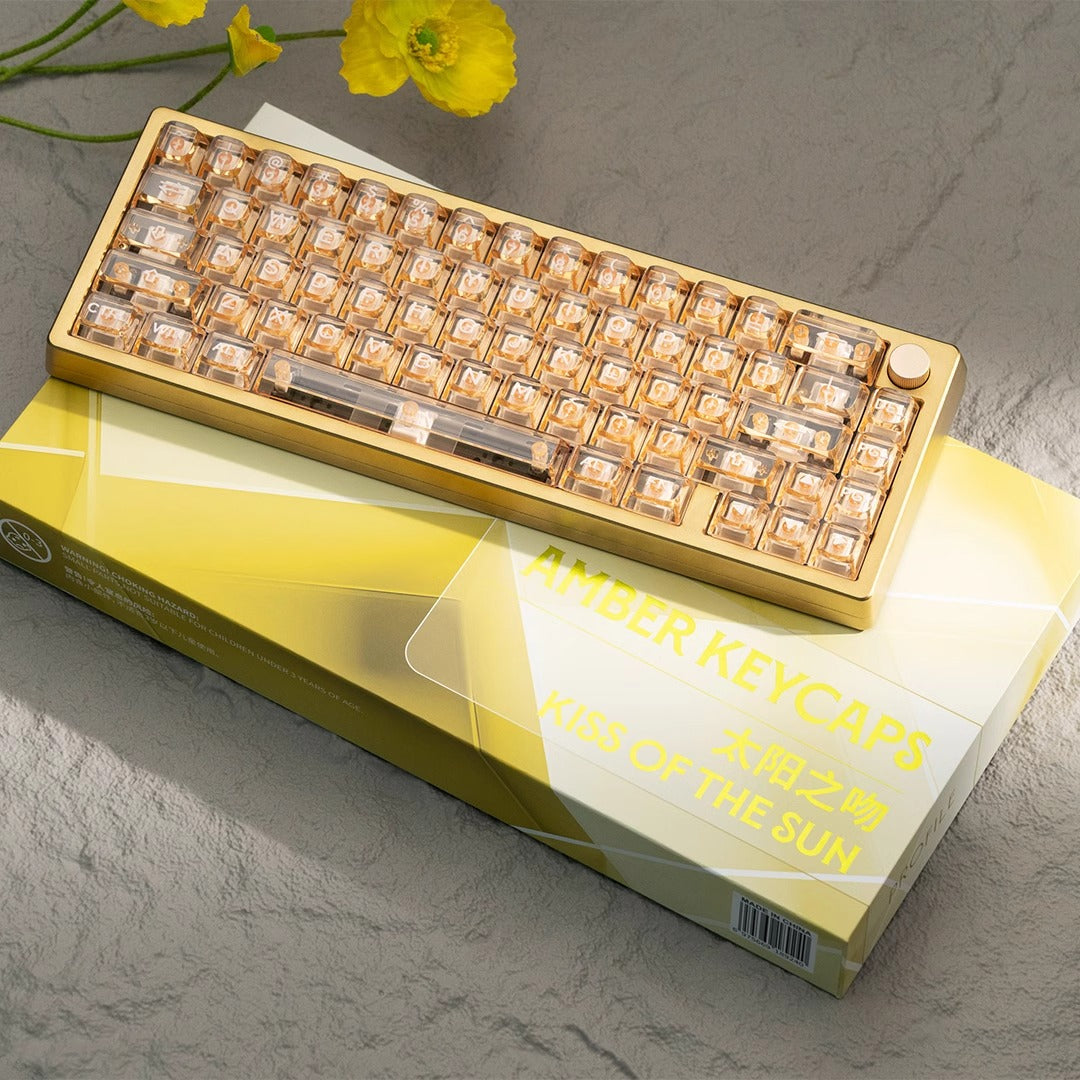 Wuque Studio Amber Transparent Keycap Set, OSA profile