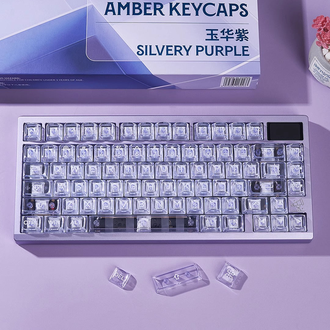 Wuque Studio Amber Transparent Keycap Set, OSA profile